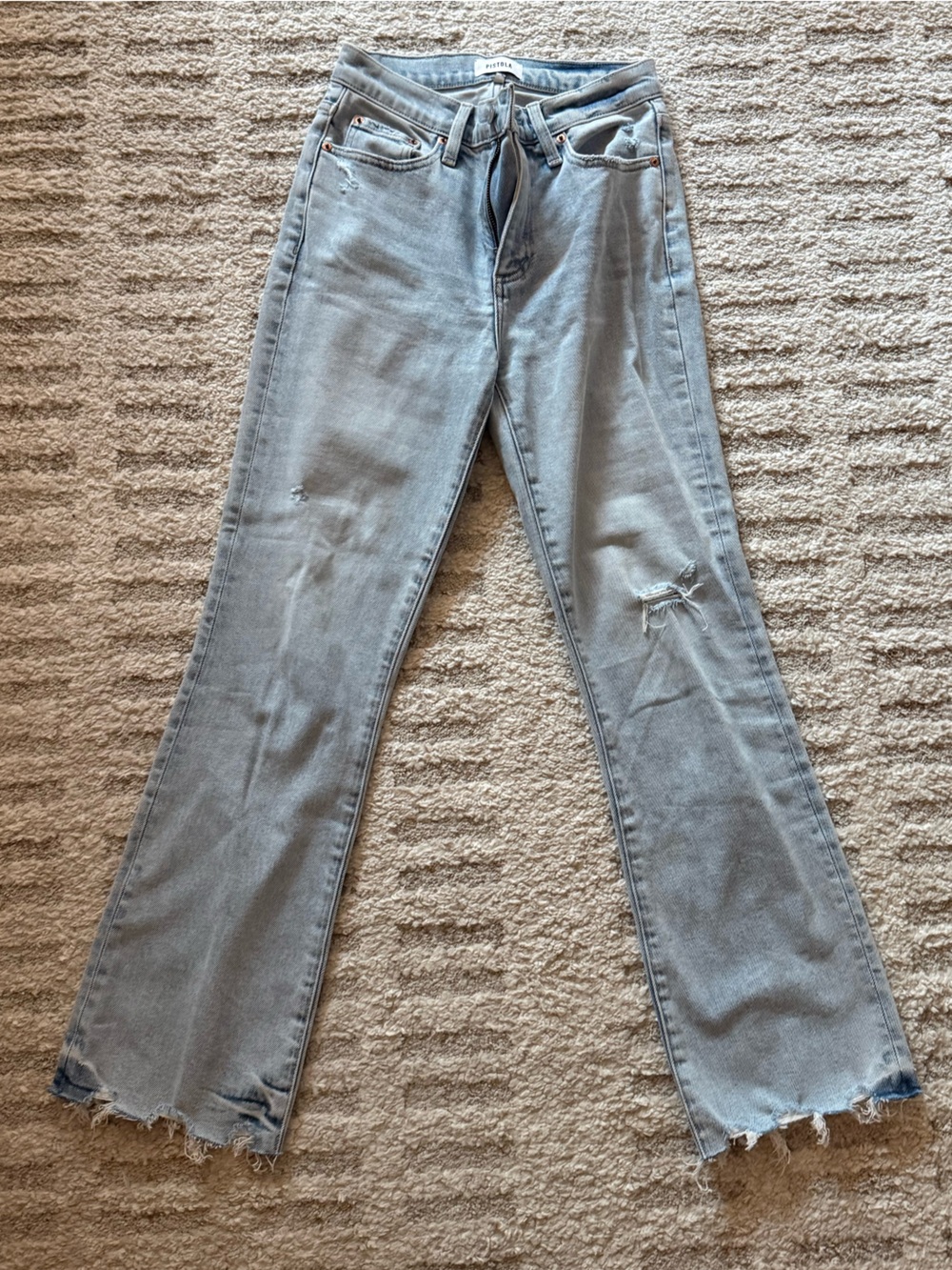 Pistola Light Wash Distressed Women's Jeans